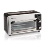 Hamilton Beach Toastation 1300W 2-Slice Toaster Oven, Black and Gray thumbnail 1