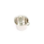 ExcelSteel 12 qt. Stainless Steel Stock Pot with Tempered Glass Lid thumbnail 2