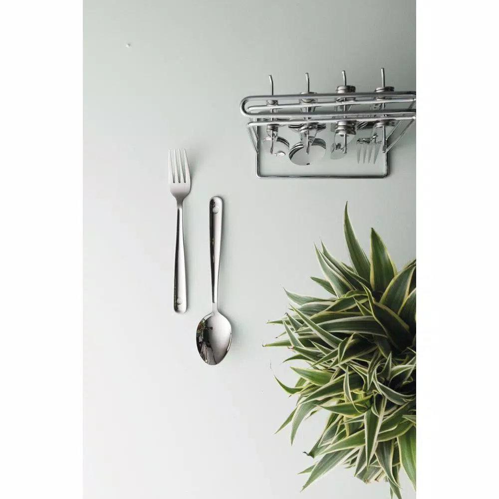 BergHOFF Essentials Alteo 25-Piece Stainless Steel Flatware Set with Storage Stand, Service for 6