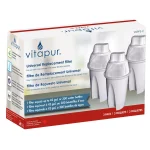 Vitapur Universal Replacement Water Filters, 3-Pack - Compatible with Vitapur, Brita, and Culligan Pitchers thumbnail 3