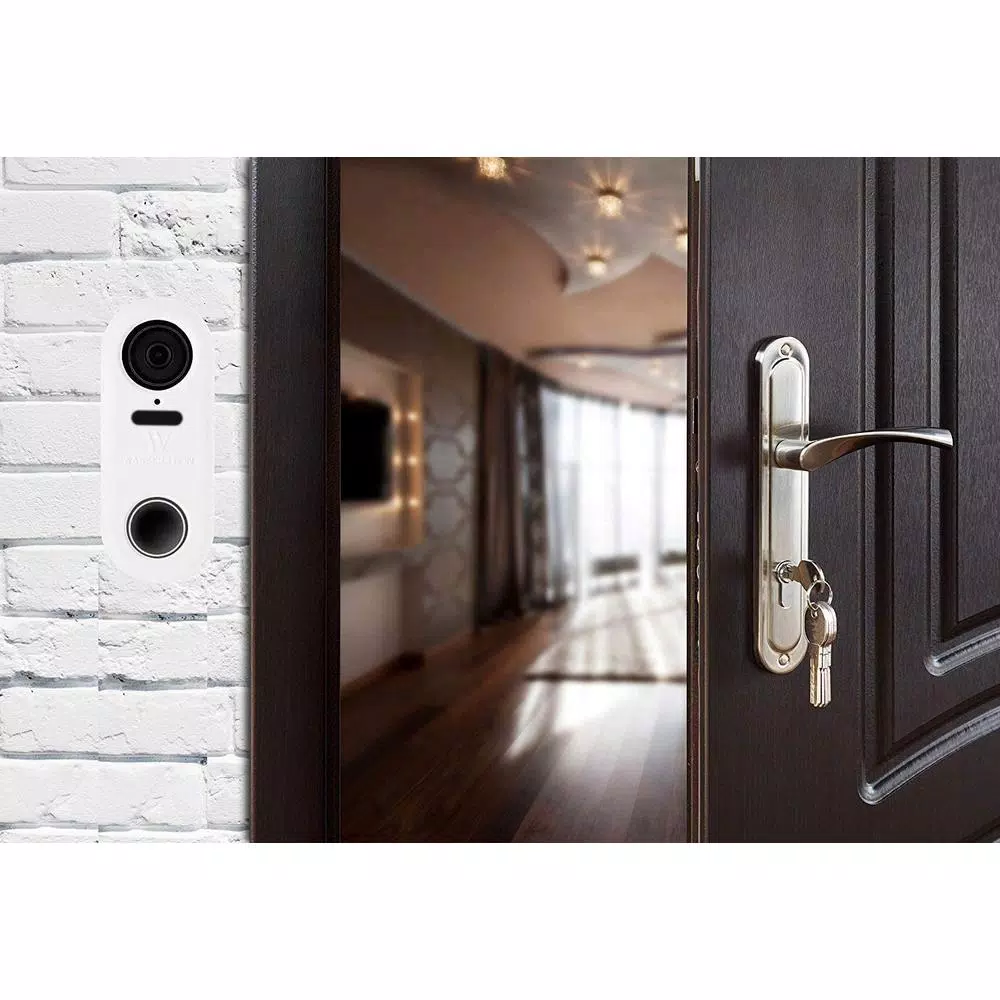 Wasserstein Silicone Protective Skin for Google Nest Hello Video Doorbell - White