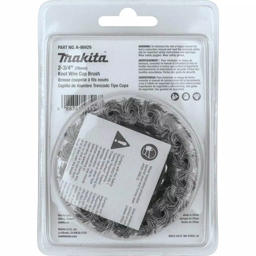 Makita 2-3/4 in. Knot Wire Cup Brush for Angle Grinders
