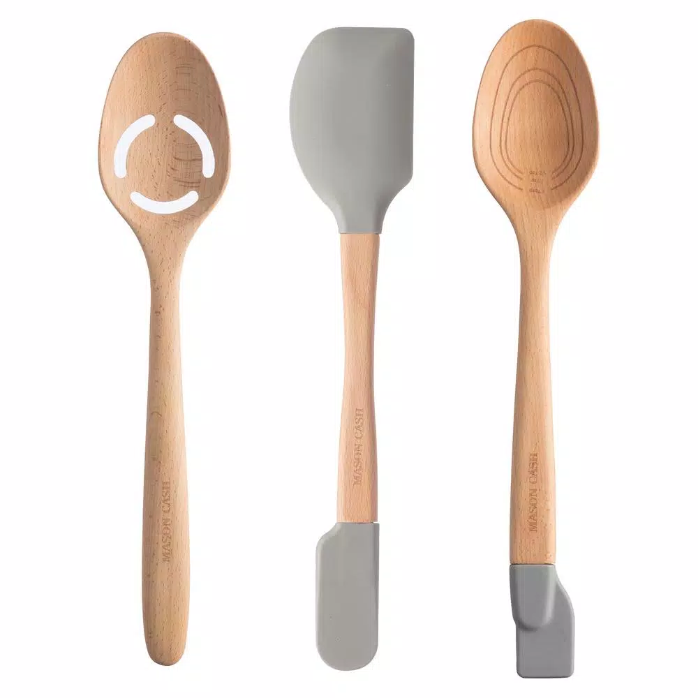 Mason Cash Innovative Kitchen 3-Piece Utensil Set, Beechwood