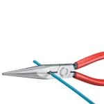 KNIPEX 8 in. Long Nose Pliers with Cutter and 12 AWG Stripping Hole thumbnail 2