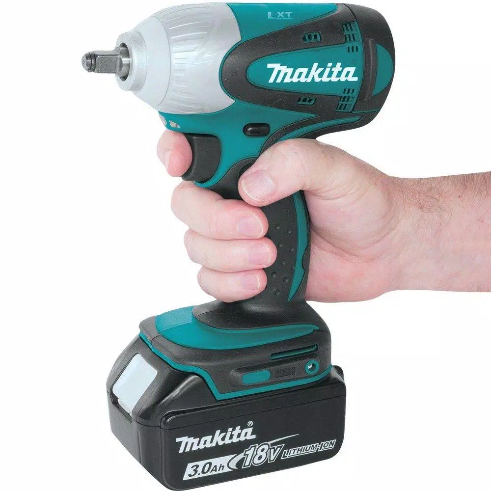 Makita 18V LXT Cordless 3/8 in. Square Drive Impact Wrench Kit with (2) 3.0Ah Batteries, Charger, and Bag