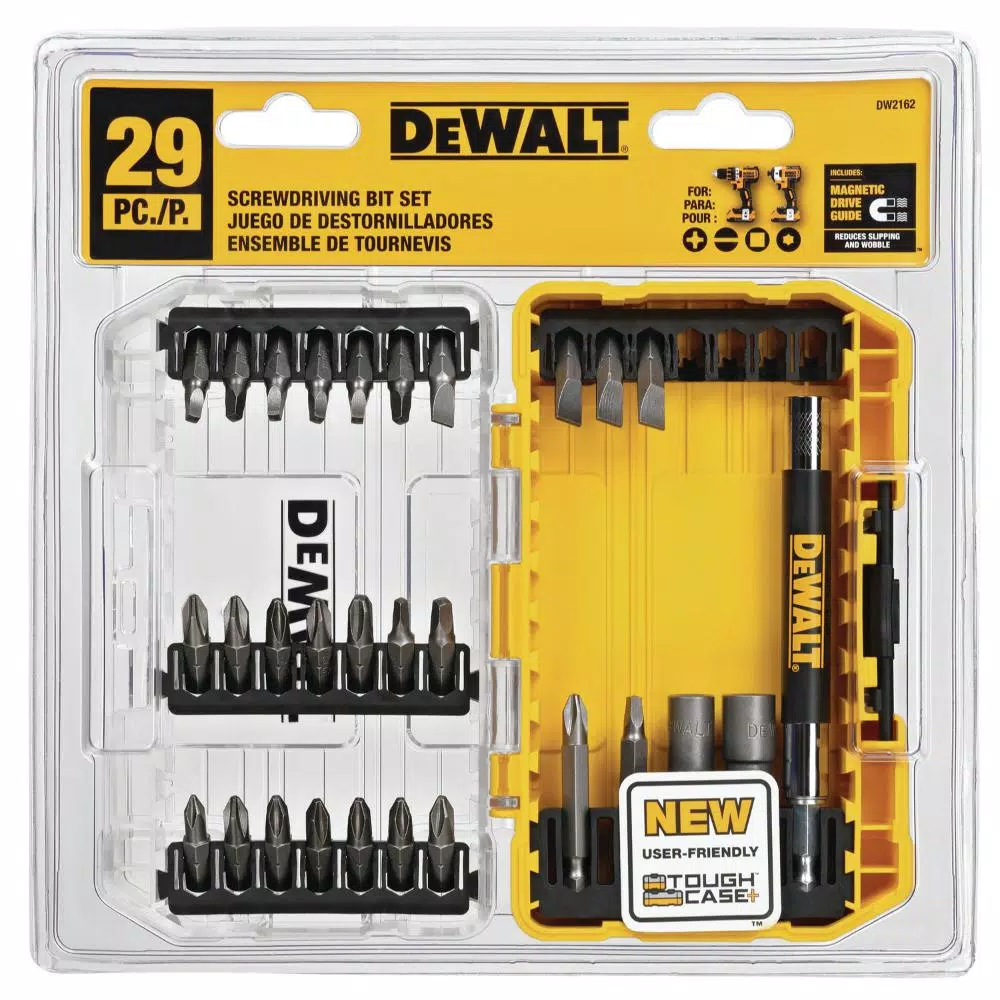 DEWALT 43-Piece Screwdriver and Black Oxide Drill Bit Set with Tough Case