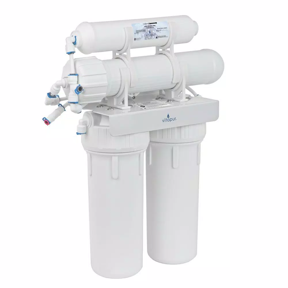 Vitapur 4-Stage Reverse Osmosis Water Filtration System, 23.3 GPD, White