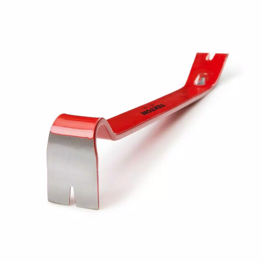 TEKTON 18 in. Flat Utility Pry Bar with Chisel Tips and 3 Nail Slots