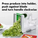 OXO Good Grips Tabletop Spiralizer with 3 Stainless Steel Blades thumbnail 6