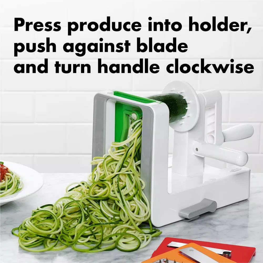 OXO Good Grips Tabletop Spiralizer with 3 Stainless Steel Blades
