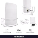 Wasserstein Wall Mount for NETGEAR Orbi Mesh Wi-Fi System, Durable Metal Bracket (1-Pack) thumbnail 2