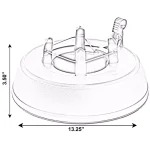 Unbranded Automatic Green Plastic Foot Pedal Christmas Tree Stand with Water Level Indicator thumbnail 8