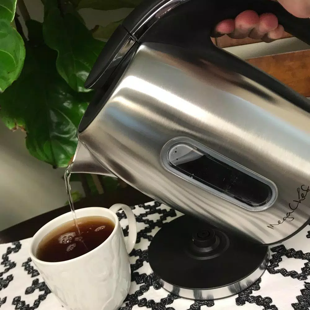 MegaChef Mega Chef 1.2L Stainless Steel Electric Tea Kettle, 5-Cup Capacity