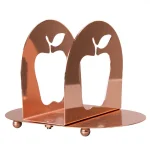 Creative Home Copper Plated Metal Napkin Holder with Apple Laser Cut Design thumbnail 4