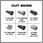 Milwaukee Torch 9 in. 18 TPI Metal Cutting Reciprocating Saw Blades, 26-Pack thumbnail 4