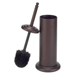 Bath Bliss Toilet Brush Set with Decorative Rust Finish Holder thumbnail 2