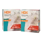 HDX 50 Gallon Extra Large Clear Trash Bags, 1.1 Mil Thick, 100-Count thumbnail 1