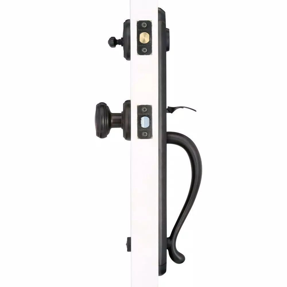 Baldwin Prestige Bighorn Single Cylinder Venetian Bronze Handleset with Carnaby Knob and SmartKey Security