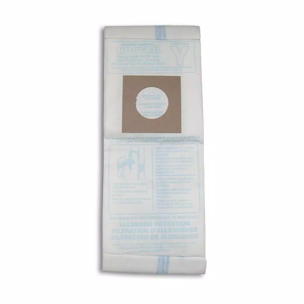 Hoover Type Y Allergen Filtration Vacuum Bags, 3-Pack