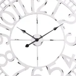 Utopia Alley Manhattan Industrial 32" Oversized Wall Clock, White Distressed Metal, Analog Quartz Movement thumbnail 6