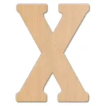 Jeff McWilliams Designs 23 in. Oversized Unfinished Wood Letter X - Industrial Style Wall Decor thumbnail 1