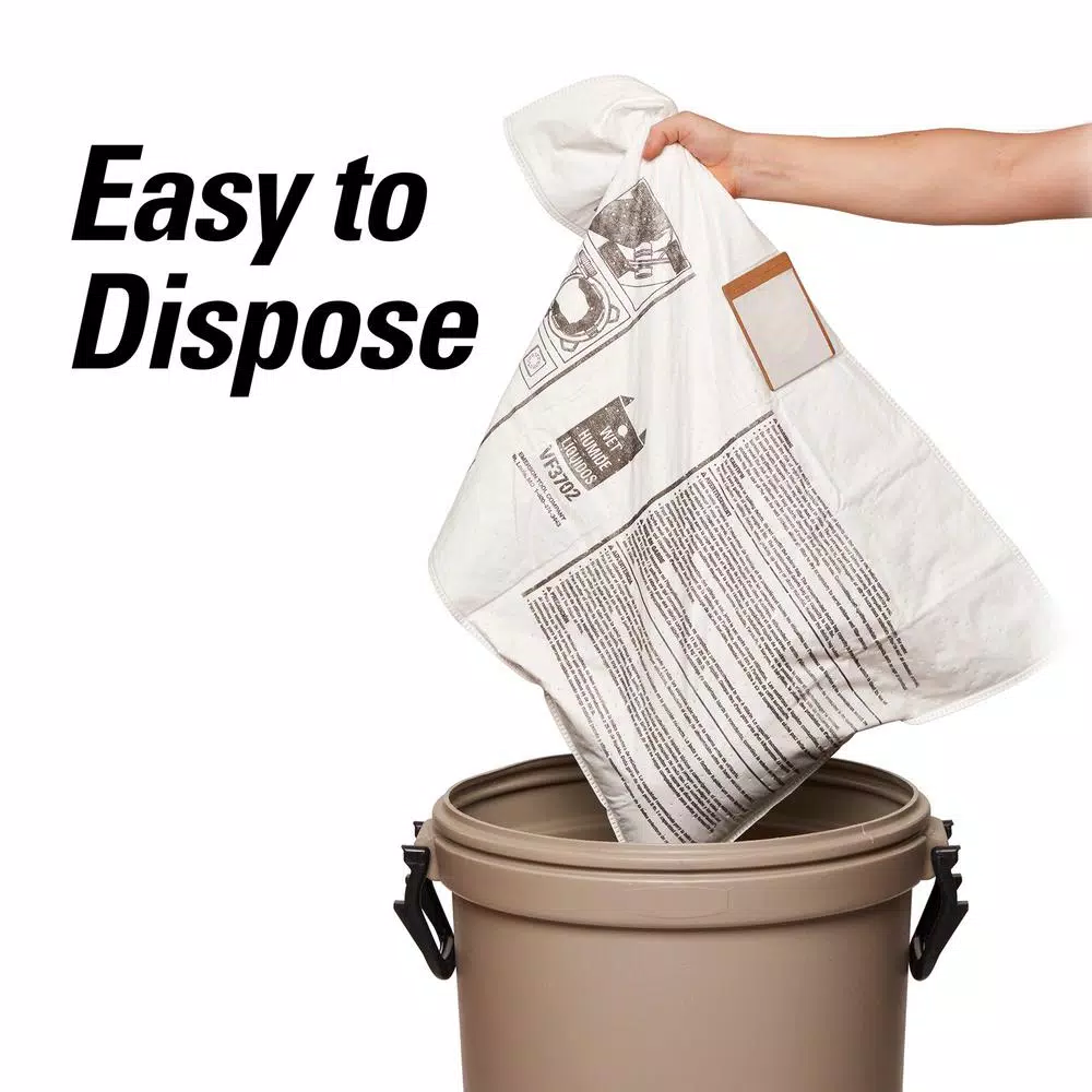 RIDGID Premium Size A Wet/Dry Dust and Debris Bags for 12-16 Gal. Shop Vacuums, 2-Pack