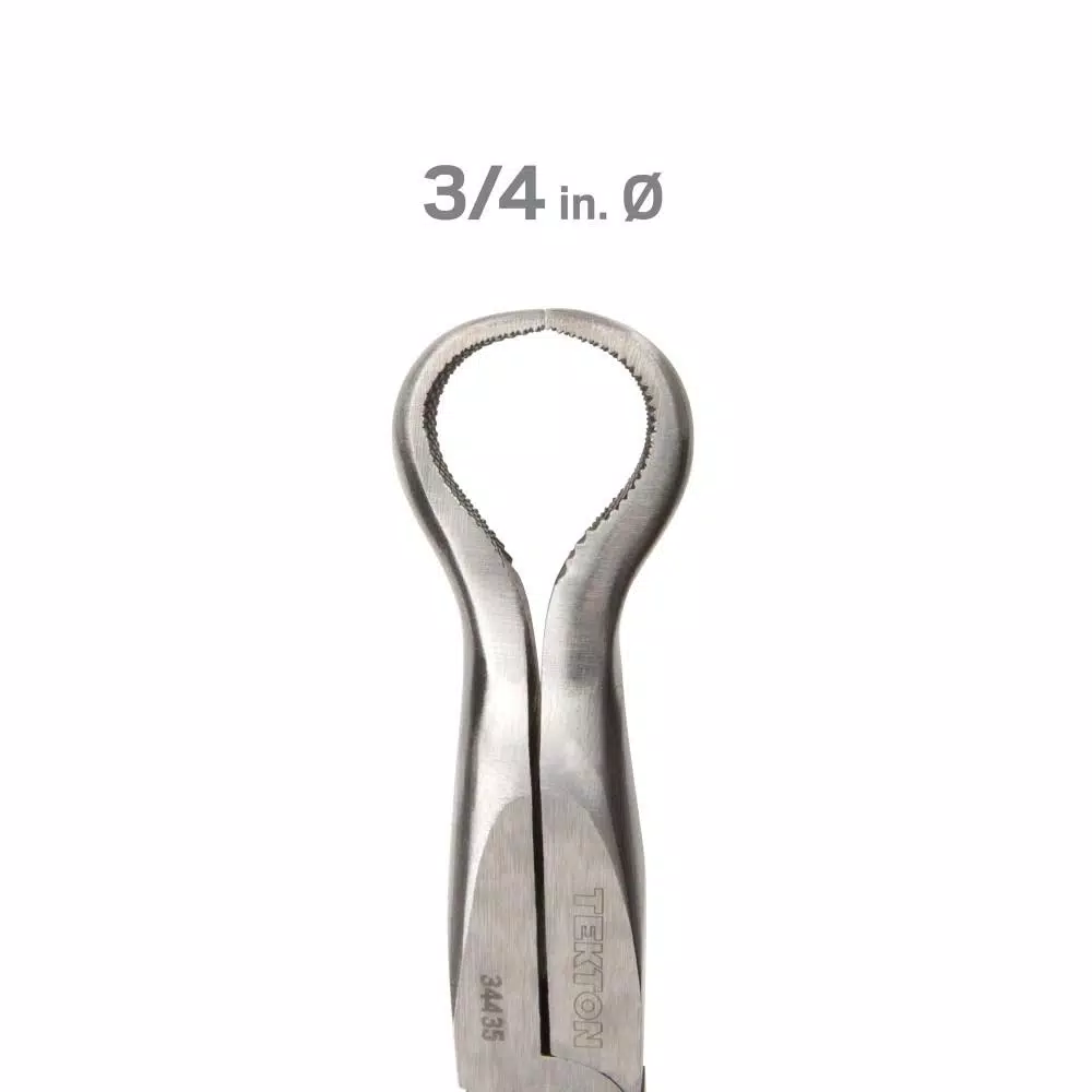 TEKTON 10-1/2 in. Long Reach Hose Ring Pliers with Crosscut Teeth