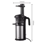 Boyel Living 200W Stainless Steel Slow Masticating Juicer, Quiet Cold Press Juicer with Reverse Function, Silver thumbnail 3