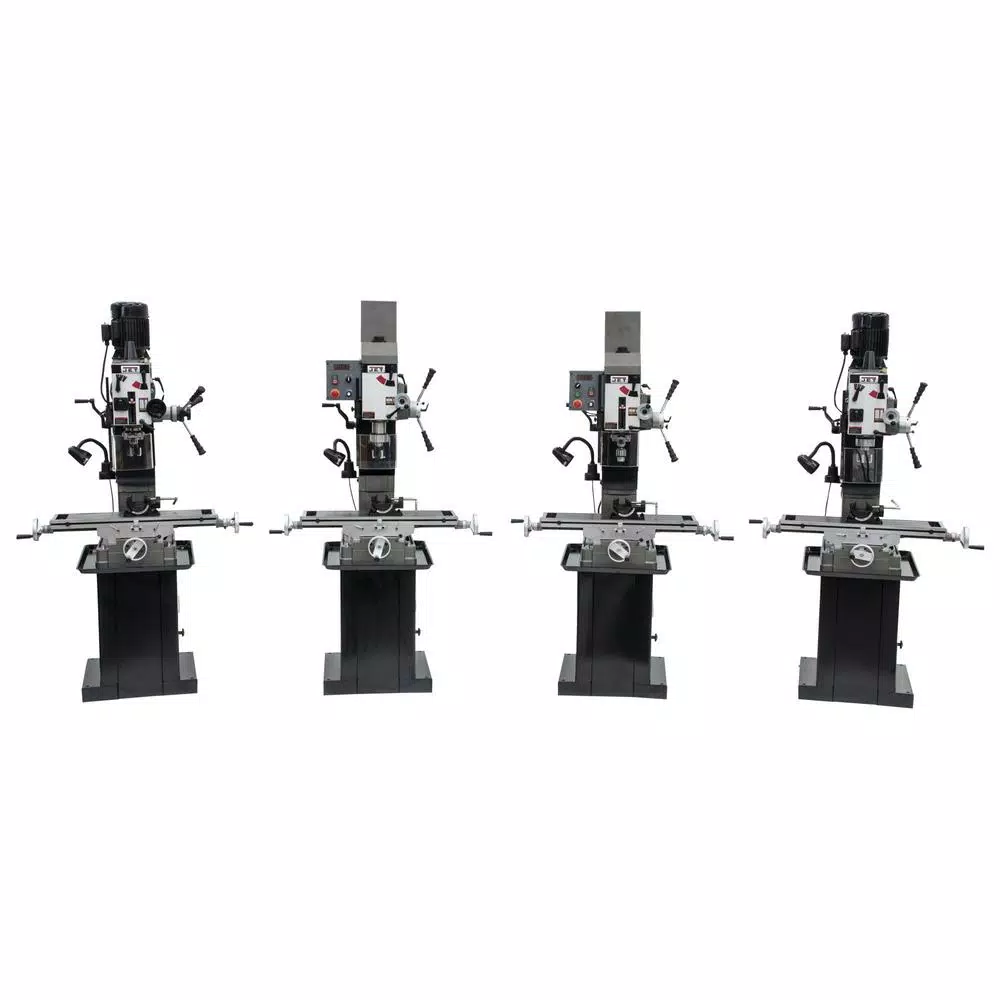 JET JMD-45VSPF Variable Speed Square Column Geared Head Mill/Drill Press with Power Downfeed
