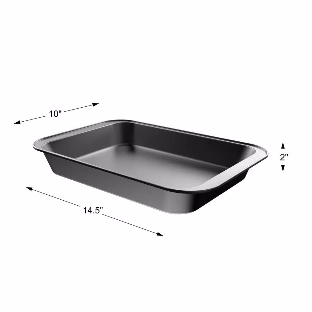 Trademark Classic Cuisine 9x13 Nonstick Cake Pan and Lid Set, Carbon Steel Rectangle Baking Pan