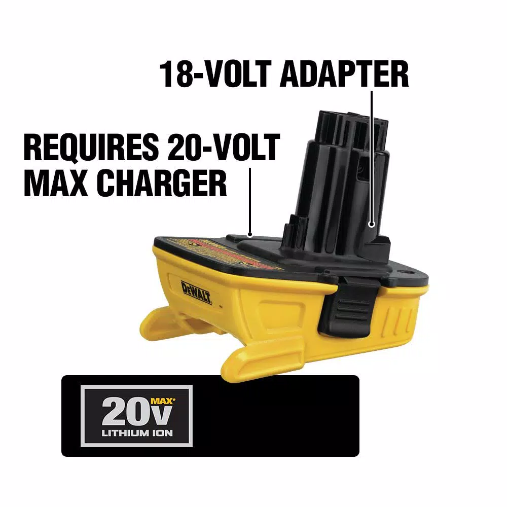 DEWALT DCA1820 20V MAX to 18V Lithium-Ion Battery Adapter