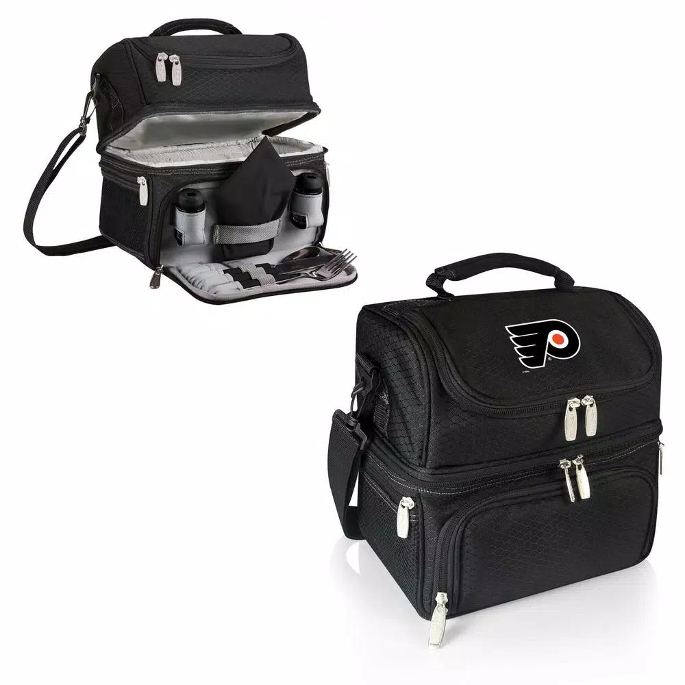 Picnic Time Pranzo Philadelphia Flyers Lunch Bag & Insulated Picnic Tote - Black