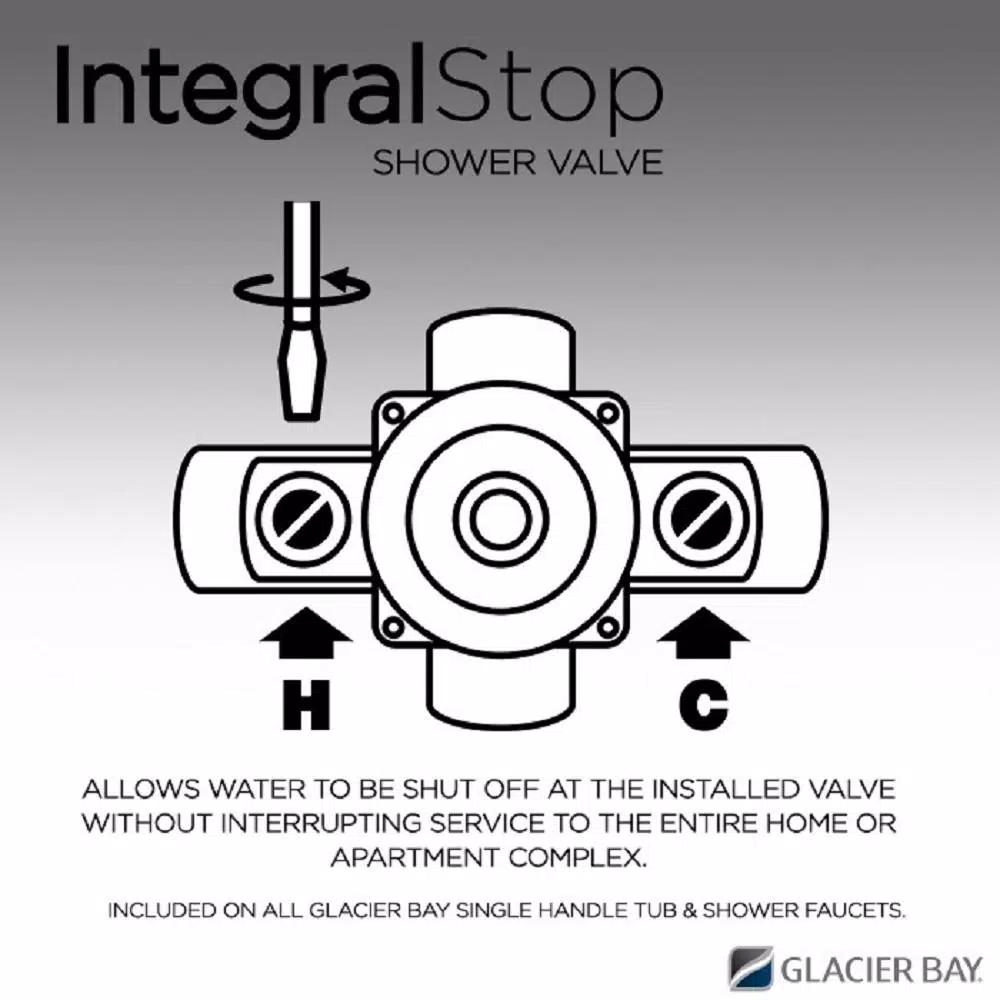 Glacier Bay Estates Single-Handle 1-Spray Shower Faucet in Heritage Bronze (Valve Included)