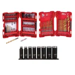 Milwaukee SHOCKWAVE 81-Piece Impact Duty Driver, Titanium Drill Bit, and Deep Well Socket Set thumbnail 1