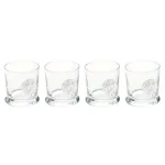 Abigails Lionshead 10 oz. Double Old Fashioned Glass Set of 4 with Lion Head Medallion thumbnail 2