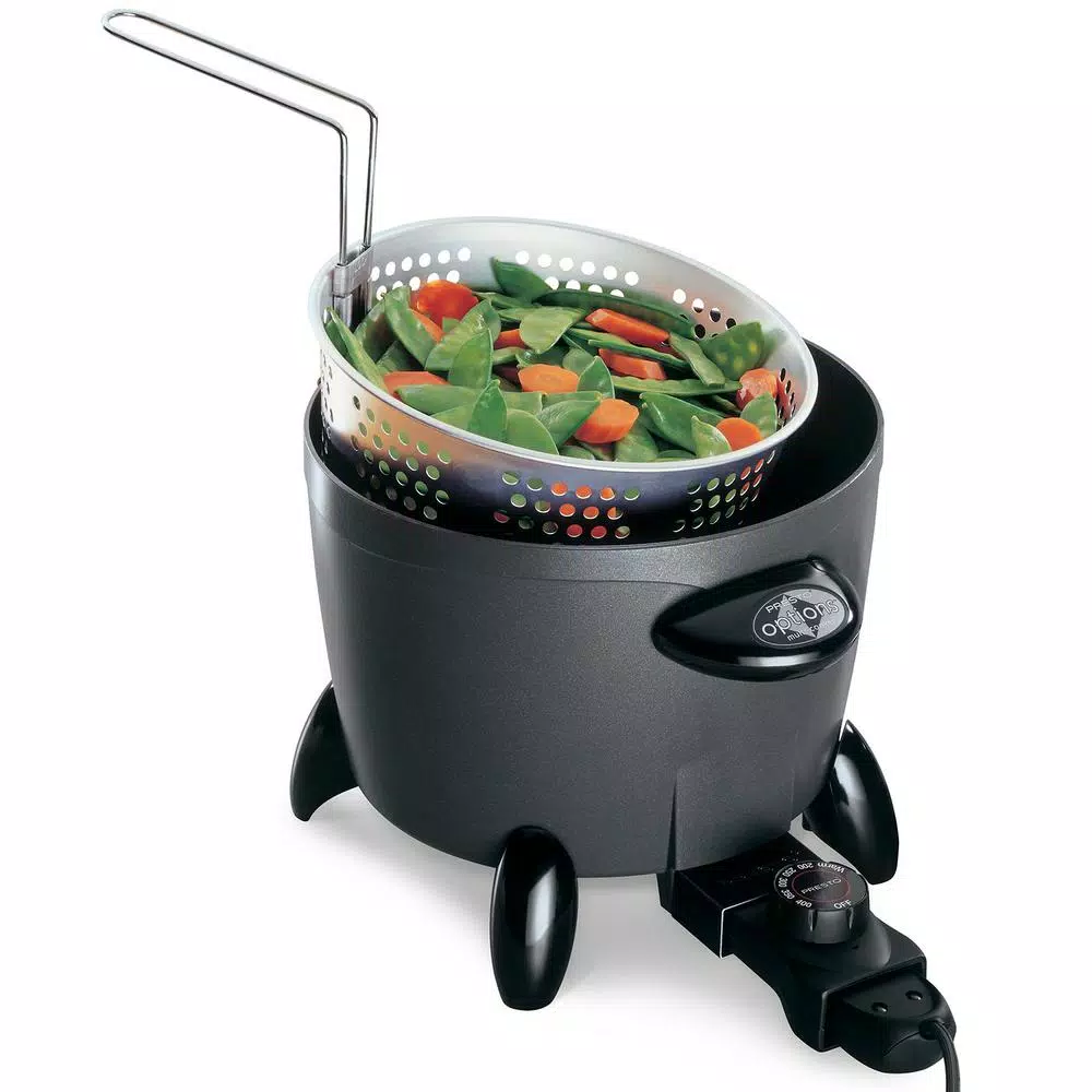 Presto Options 6 Qt. Electric Multi-Cooker and Deep Fryer, Dark Gray