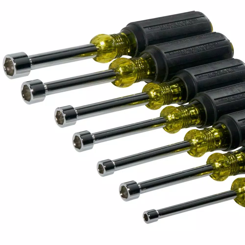 Klein Tools 7-Piece 3 in. Nut Driver Set with Cushion Grip Handles