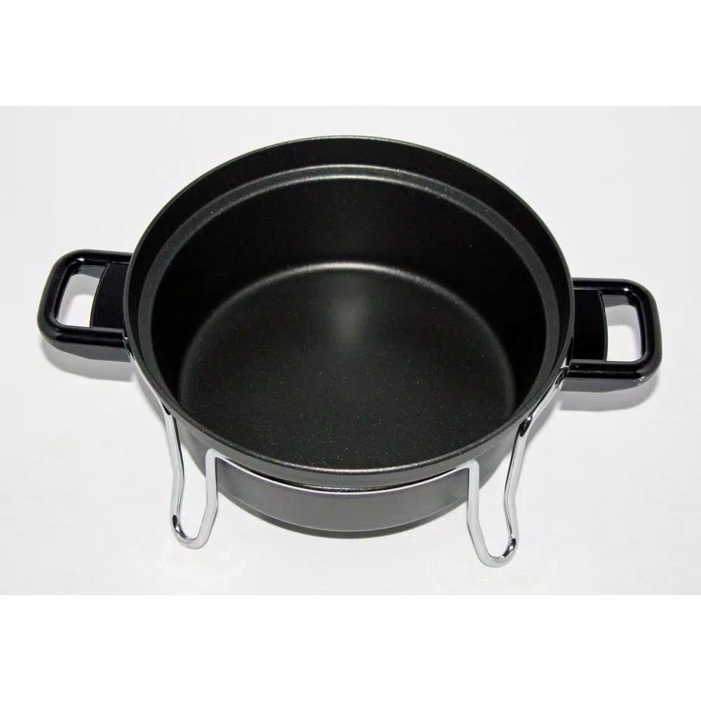 Total Chef Csech 3 Qt. Black Electric Pressure Cooker with Non-Stick Pot and Variable Temperature Control