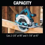 Makita 36V (18V x2) 7-1/4 in. Cordless Circular Saw Kit with 2 5.0 Ah Batteries and Charger thumbnail 9