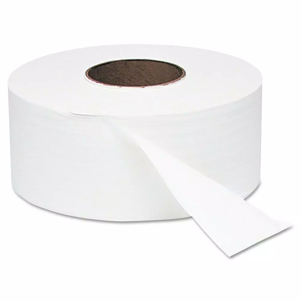 Windsoft 9 in. x 2000 ft. White Jumbo Roll 1-Ply Bath Tissue, 12 Rolls per Carton