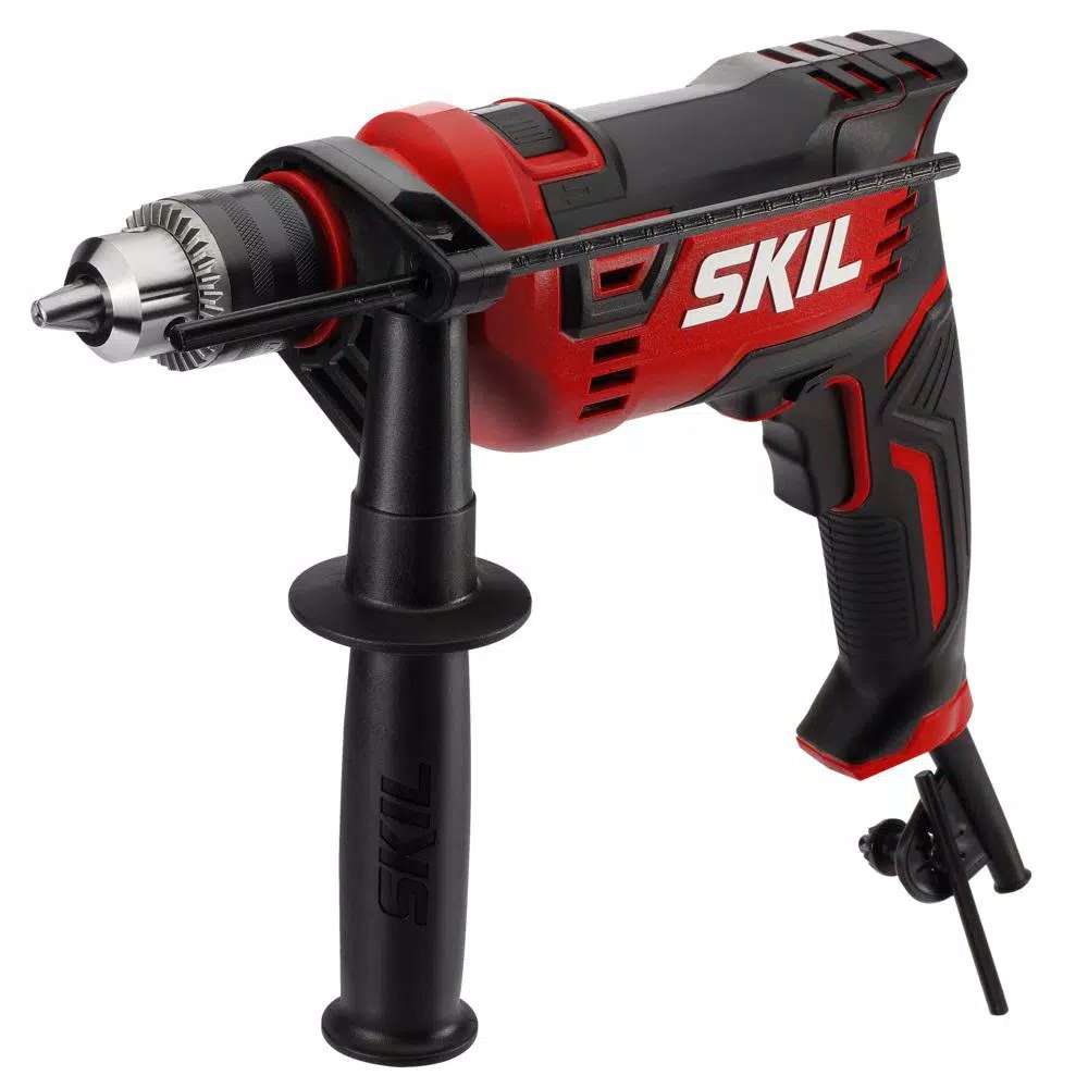 Skil 7.5 Amp Corded 1/2 in. Hammer Drill with Variable Speed and Keyed Chuck