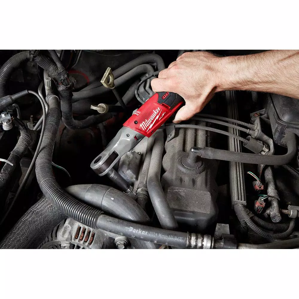 Milwaukee M12 FUEL 1/4 in. and 1/2 in. Cordless Ratchet Combo Kit with Two 3.0 Ah Batteries