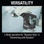 Makita 18V LXT Sub-Compact Brushless SDS-PLUS Rotary Hammer, Tool Only thumbnail 8