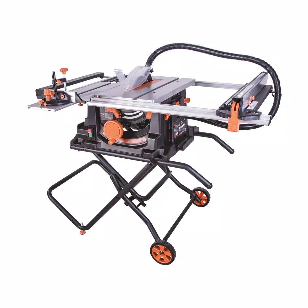 Evolution Power Tools RAGE5-S 15 Amp 10 in. Multi-Material Table Saw with Folding Stand