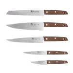 Cangshan W Series 6-Piece German Steel Knife Set with Solid Walnut Wood Block thumbnail 1