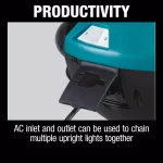 Makita 18V X2 LXT Cordless/Corded LED Upright Area Light, 5500 Lumens thumbnail 10