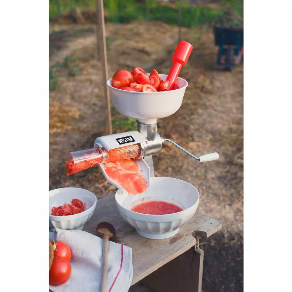 Weston Tomato Strainer and Fruit Press Sauce Maker with Stainless Steel Screen