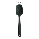 Ovente Premium Silicone Spatula with Stainless Steel Core, Heat Resistant up to 500°F, BPA-Free, Black thumbnail 5