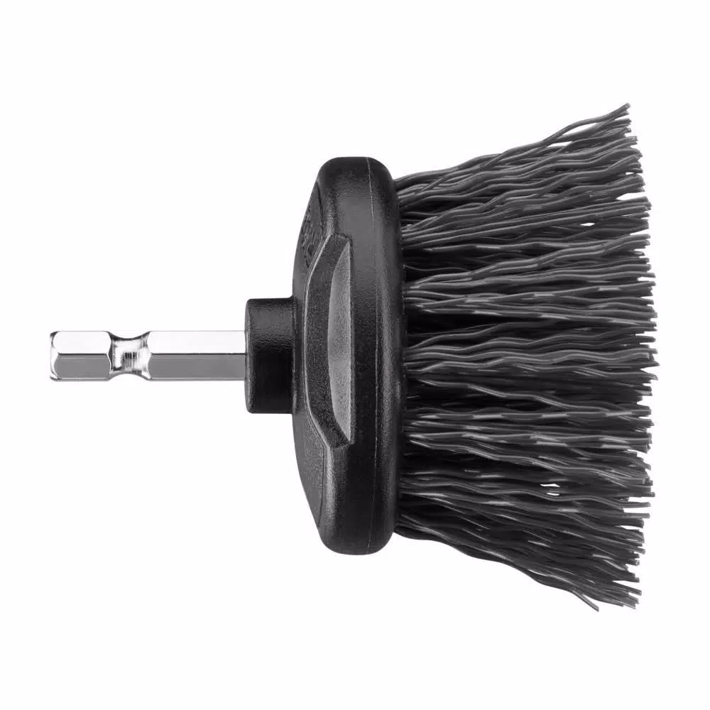 RYOBI Hard Bristle Brush Cleaning Kit, 2-Piece Hex Shank Set