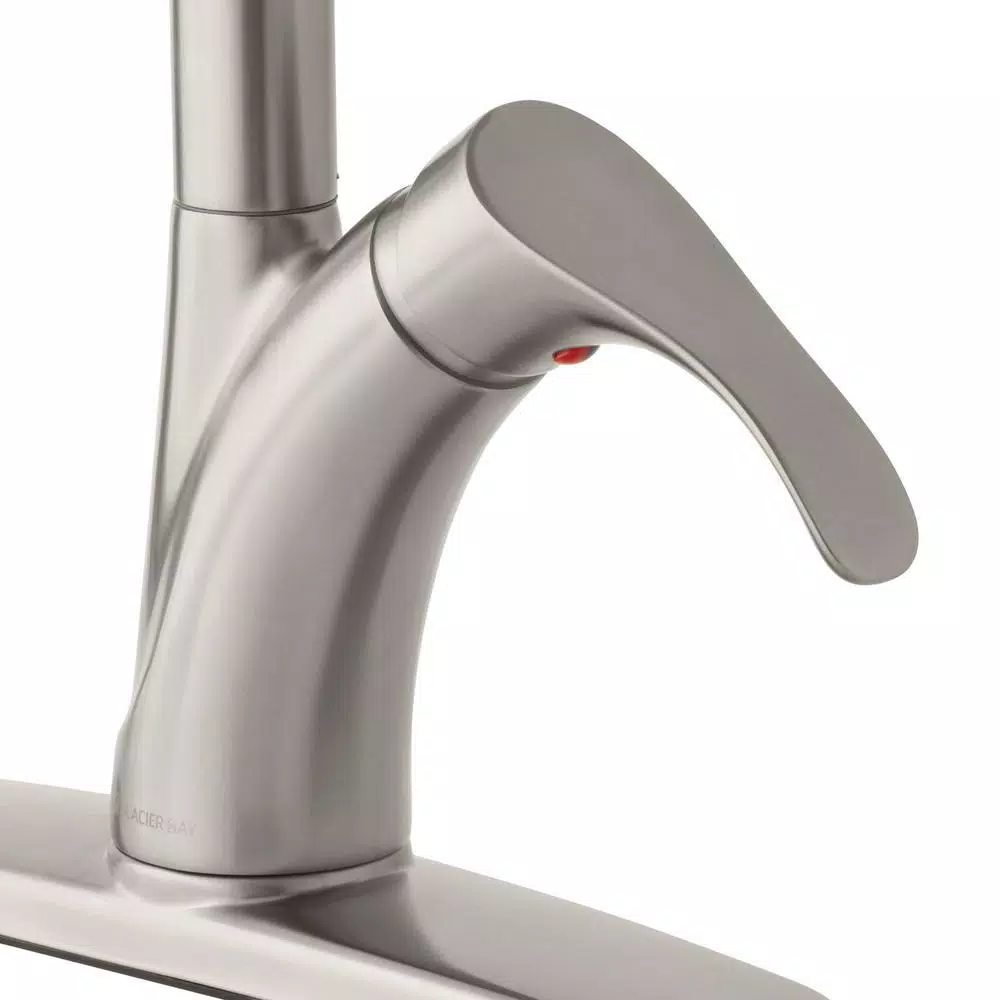 Glacier Bay Ginger Single-Handle Pull-Down Kitchen Faucet, Brushed Nickel